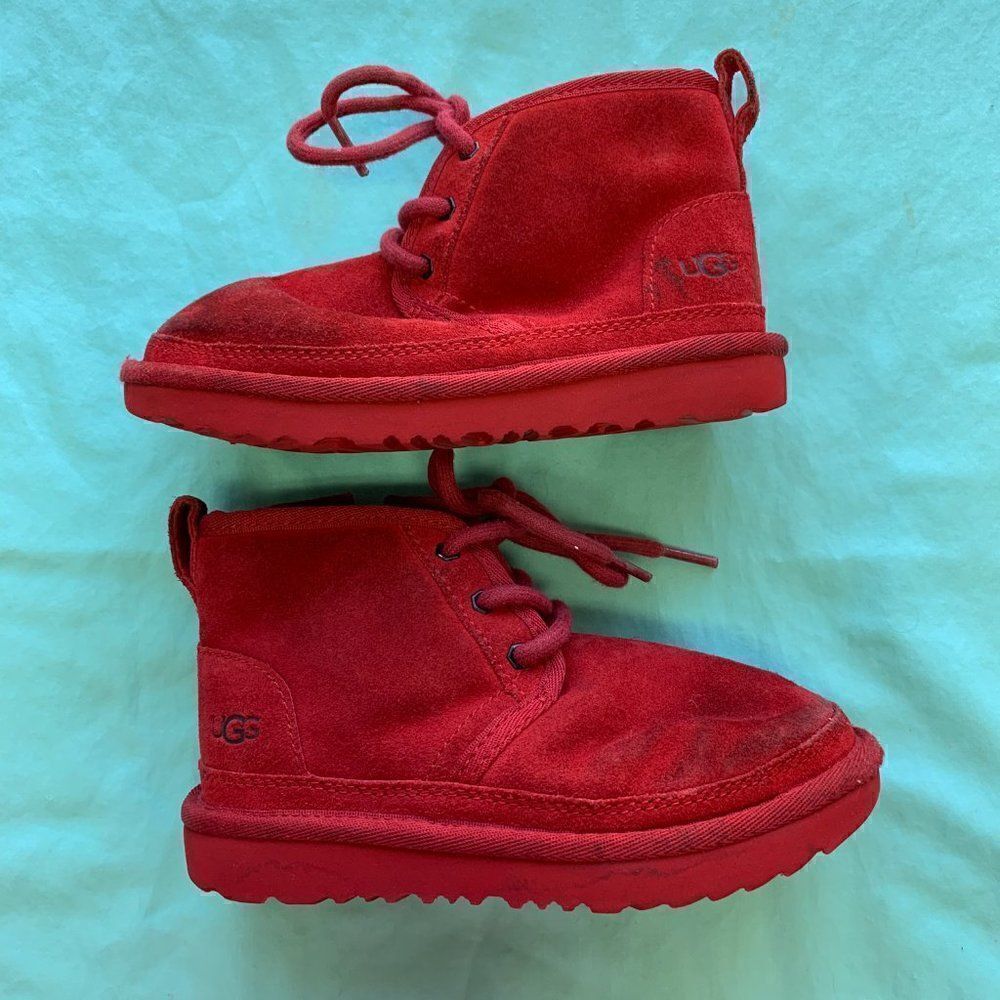UGG Red Boots Kids Size 11